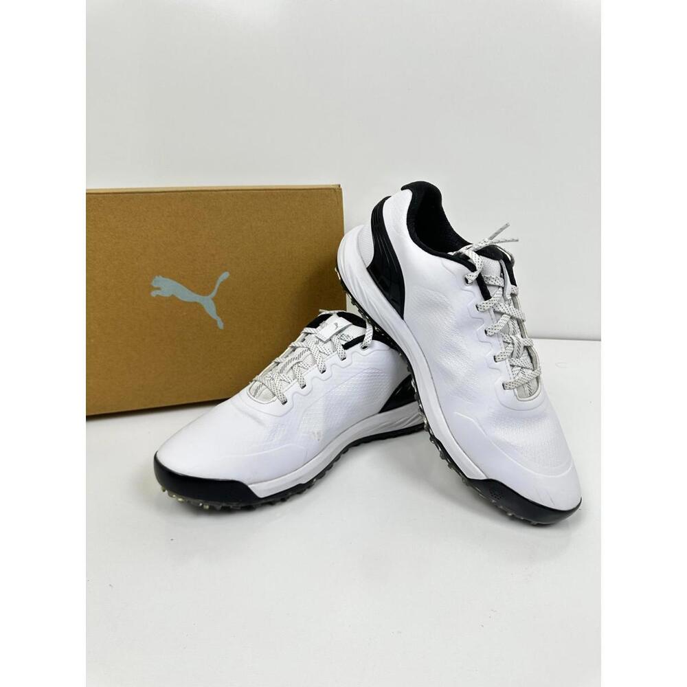 Puma Men's Alphacat Nitro Disc Puma White-Puma Black-Gum, Size 9.5
